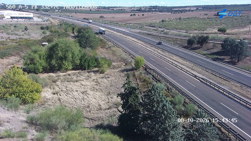 Cámara de tráfico en la A-5, km 332.7