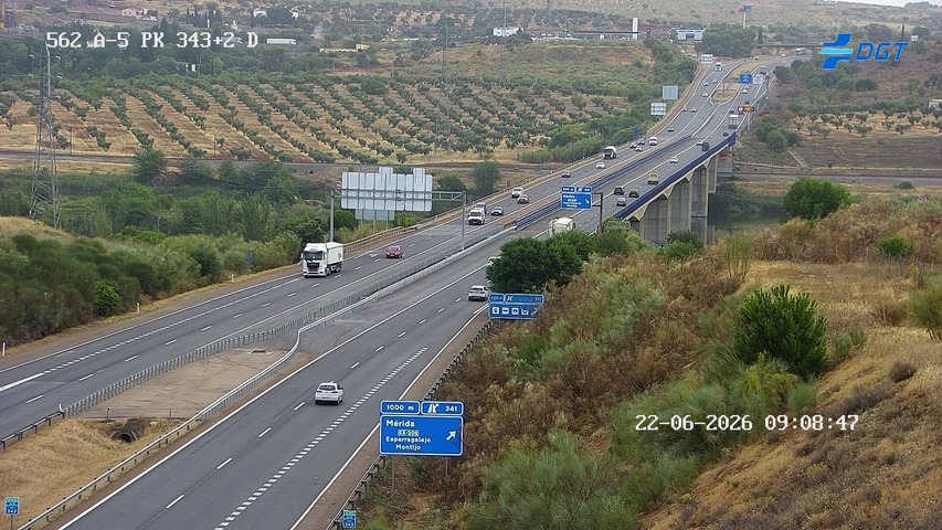 Cámara de tráfico A-5 Badajoz KM 343,2