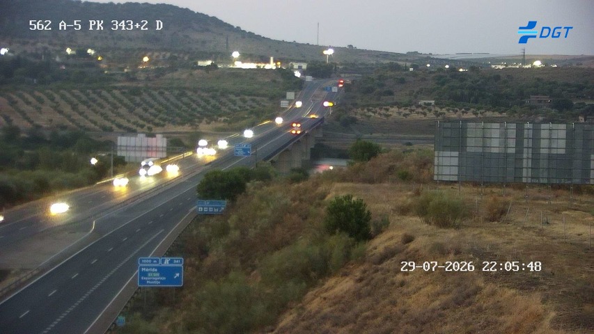 Cámara de tráfico A-5 Badajoz KM 343,2