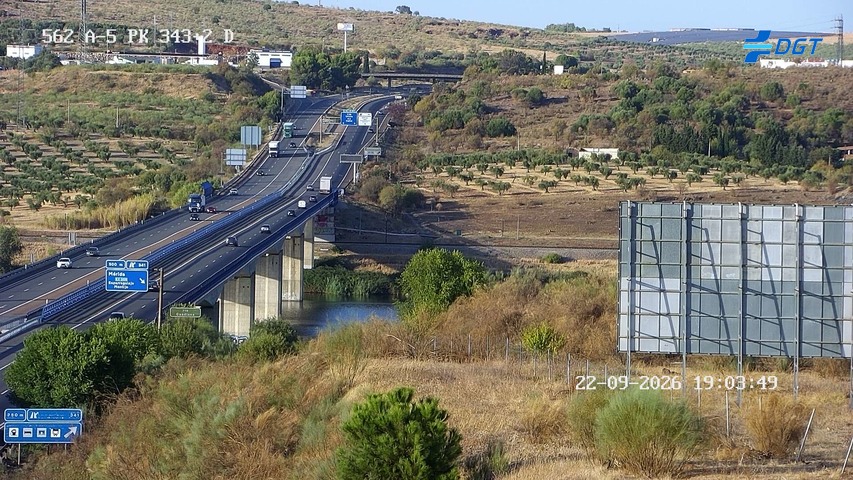 Cámara de tráfico A-5 Badajoz KM 343,2