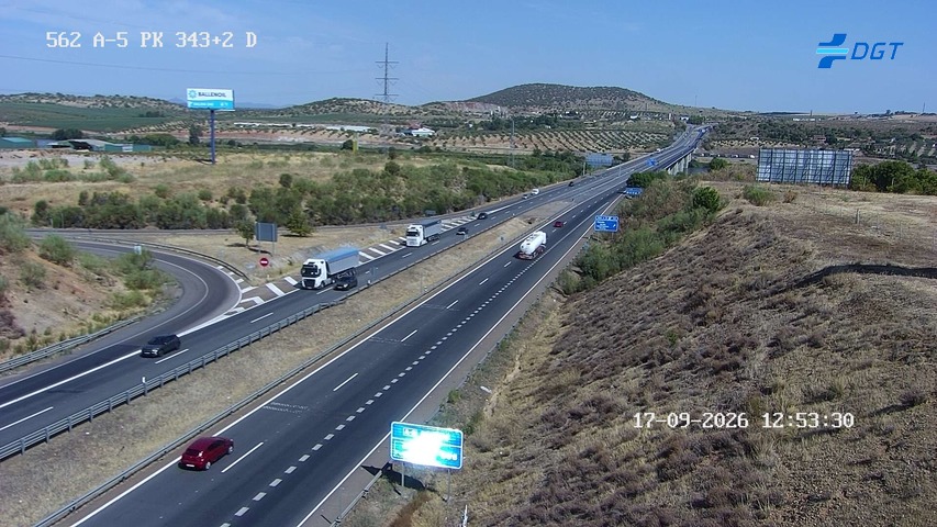 Cámara de tráfico A-5 Badajoz KM 343,2