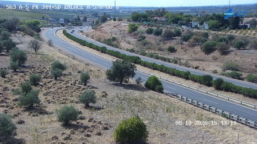 Cámara de tráfico en la A-5, km 344.5