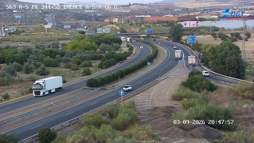 Cámara de tráfico A-5 Badajoz KM 344,5