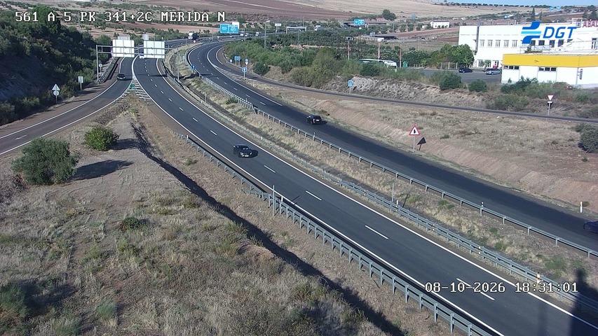 Cámara de tráfico en la A-5, km 341.2