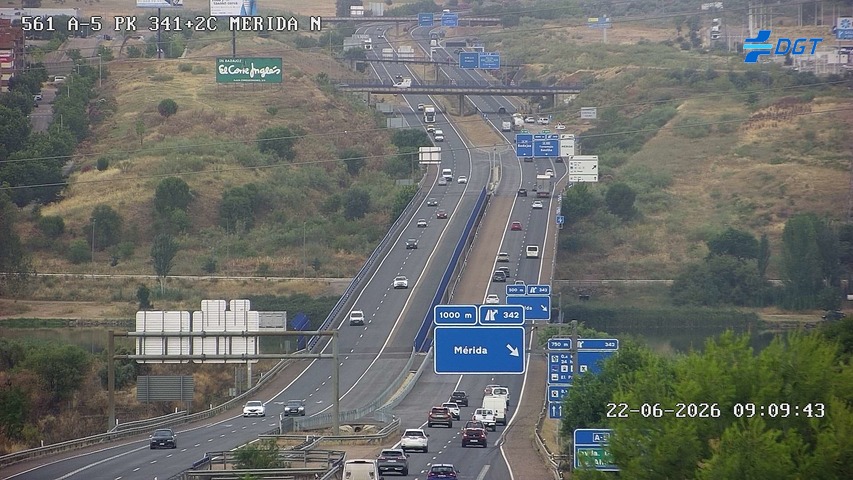 Cámara de tráfico A-5 Badajoz KM 341,2