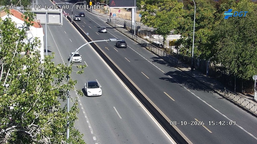 Cámara de tráfico en la A-5, km 6.8
