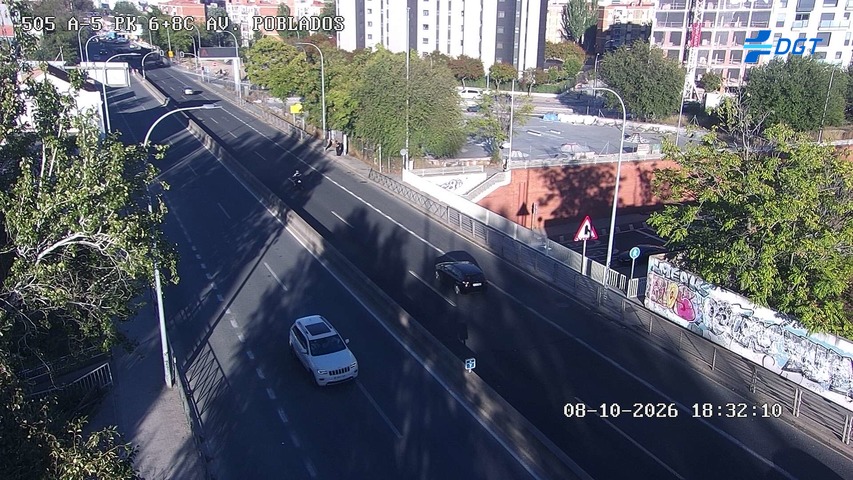 Cámara de tráfico en la A-5, km 6.8