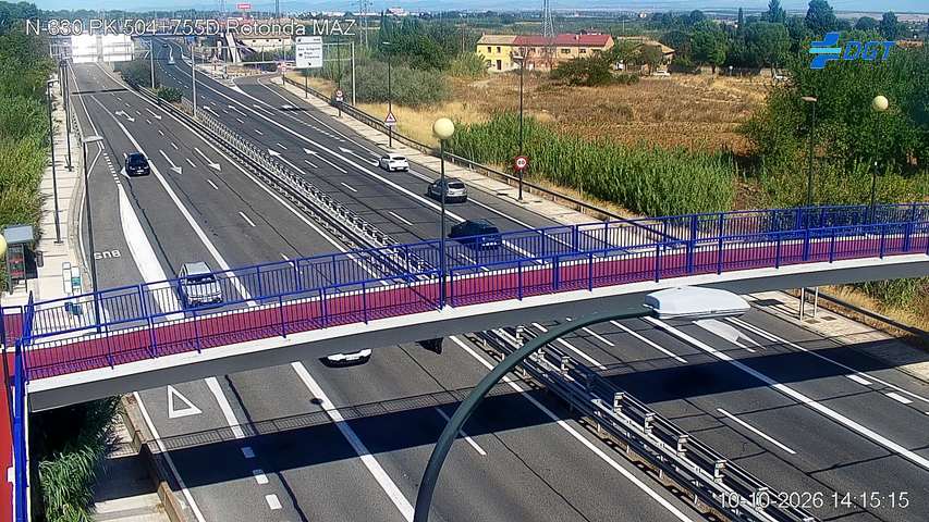 Cámara de tráfico en la N-330, km 504.755