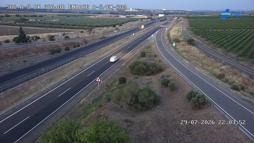 Cámara de tráfico A-5 Badajoz KM 376,0