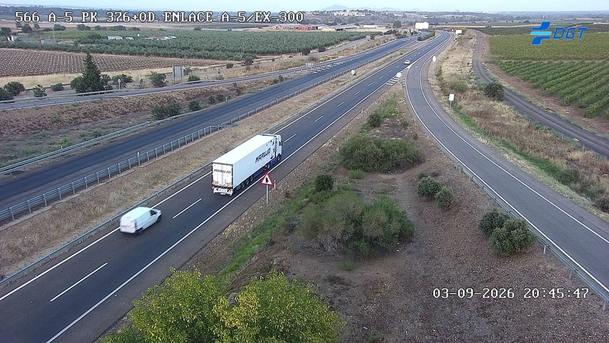 Cámara de tráfico A-5 Badajoz KM 376,0