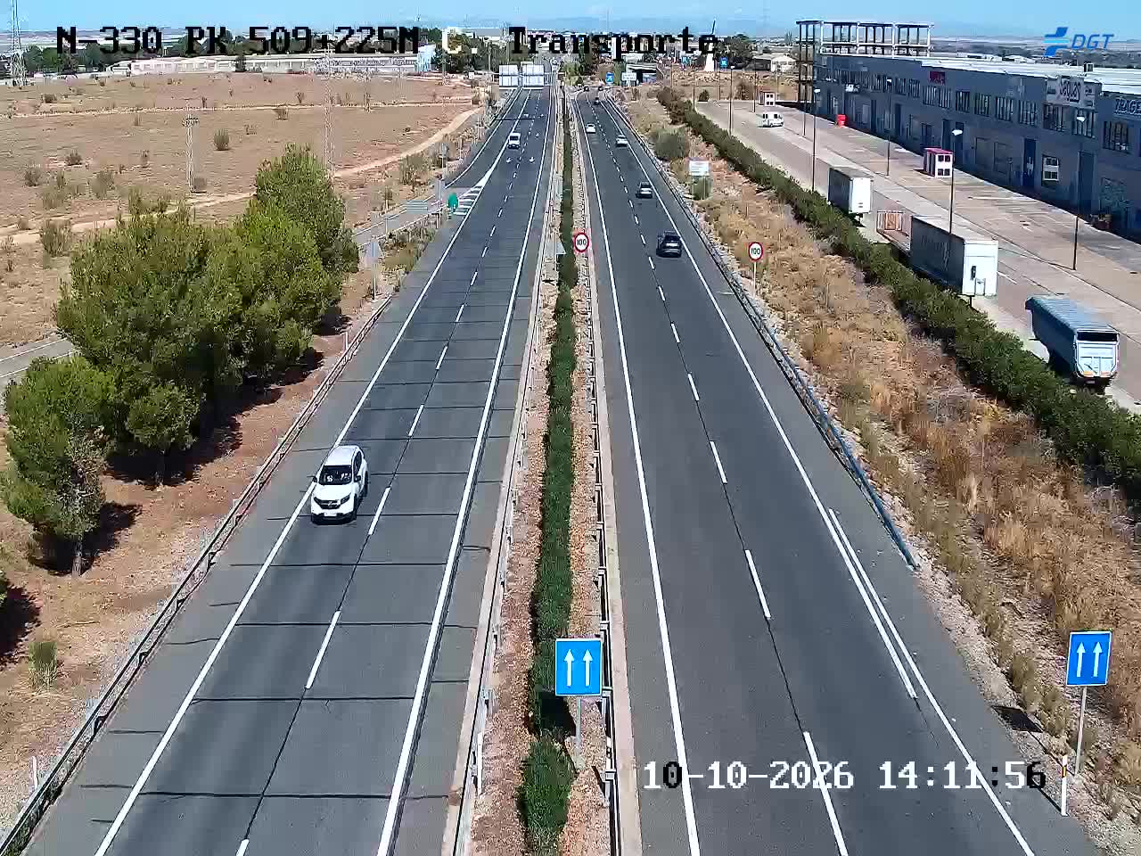 Cámara de tráfico en la N-330, km 509.225