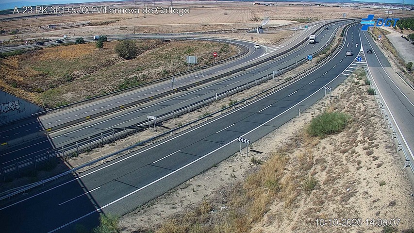 Cámara de tráfico en la A-23, km 301.57