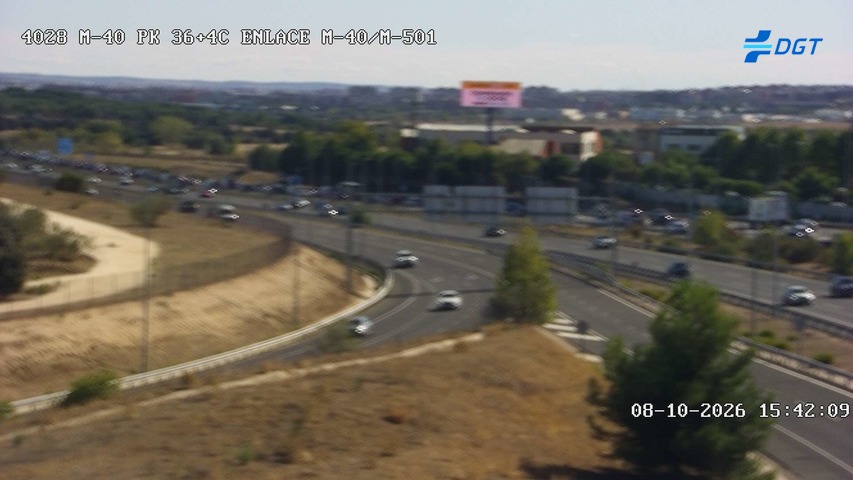 Cámara de tráfico en la M-40, km 36.4