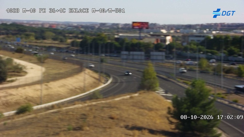 Cámara de tráfico en la M-40, km 36.4