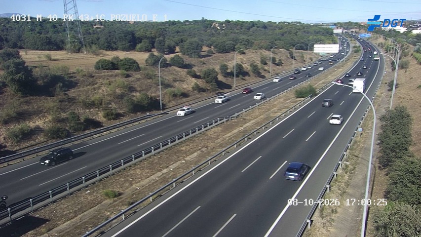 Cámara de tráfico en la M-40, km 43.1