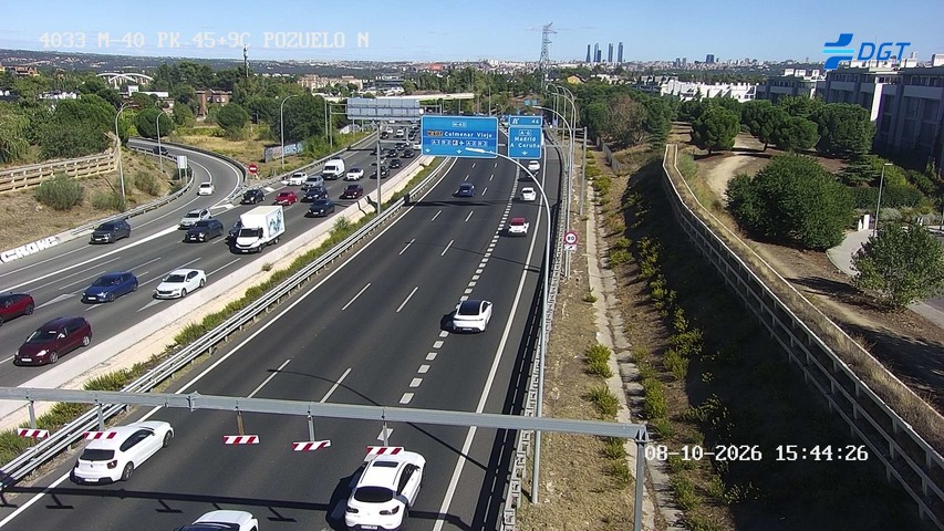 Cámara de tráfico en la M-40, km 45.9