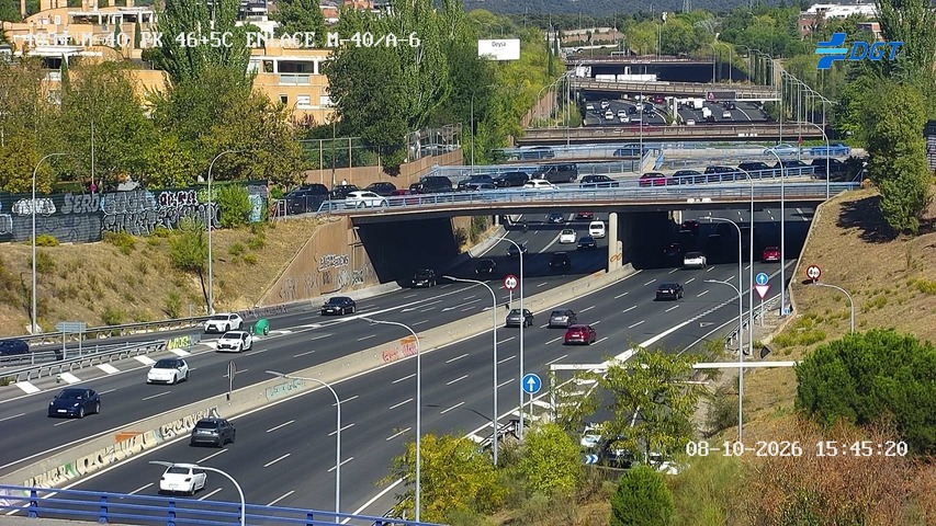 Cámara de tráfico en la M-40, km 46.5