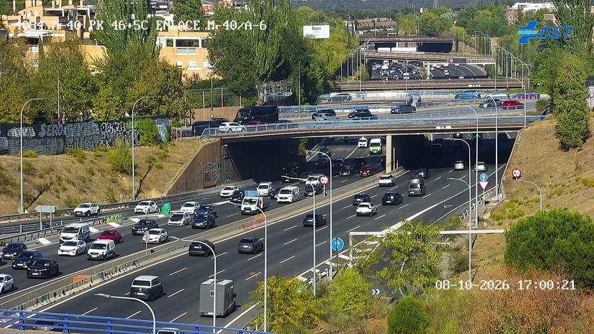 Cámara de tráfico en la M-40, km 46.5