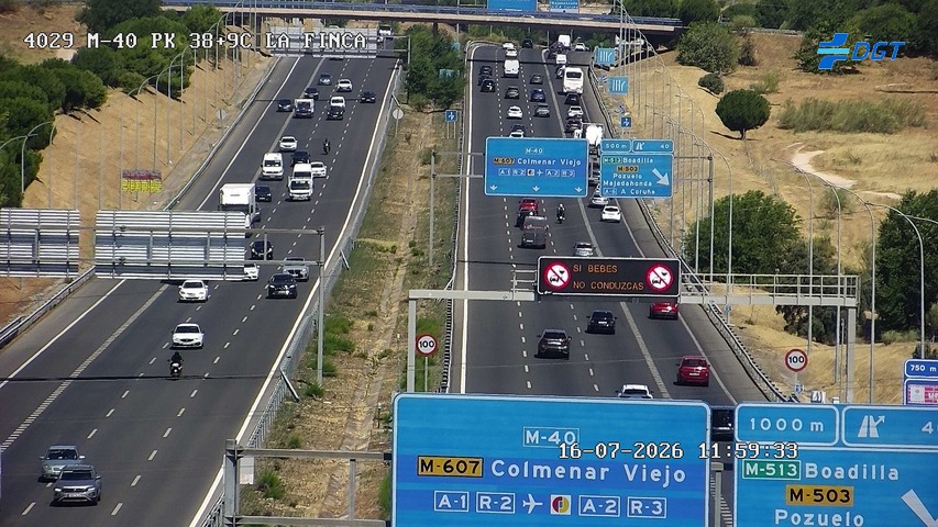 Madrid — M-40 km 39