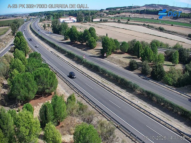 Cámara de tráfico en la A-23, km 332.7