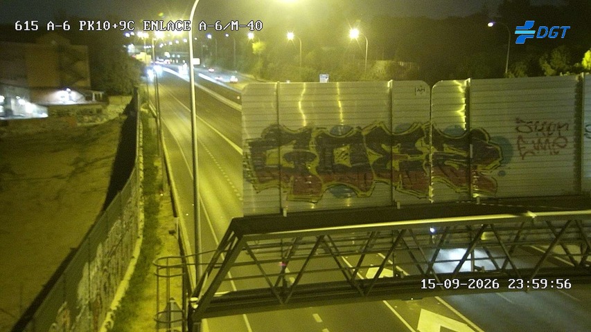 Imagen cámara A-6 Madrid Kilómetro 10,9