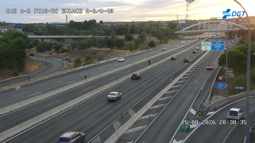 Cámara A-6 Provincia de Madrid KM 10,9