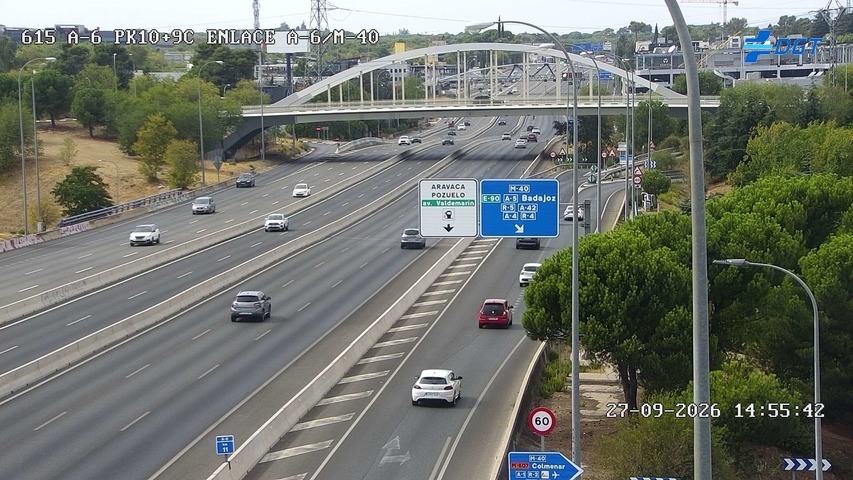 Cámara A-6 Provincia de Madrid KM 10,9