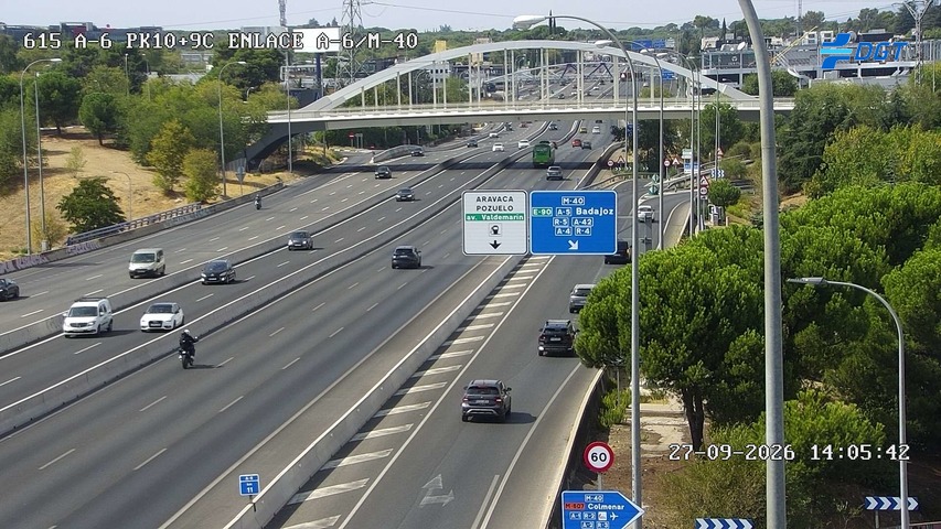 Cámara A-6 Provincia de Madrid KM 10,9