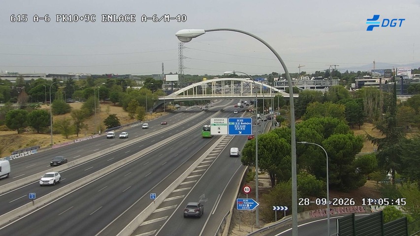 Cámara A-6 Provincia de Madrid KM 10,9