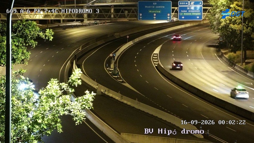 Imagen cámara A-6 Madrid Kilómetro 7,4