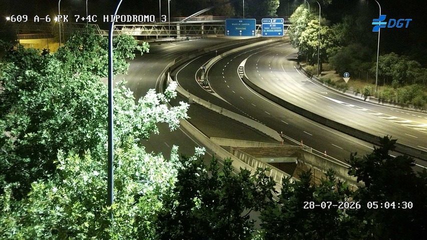 Cámara A-6 Provincia de Madrid KM 7,4