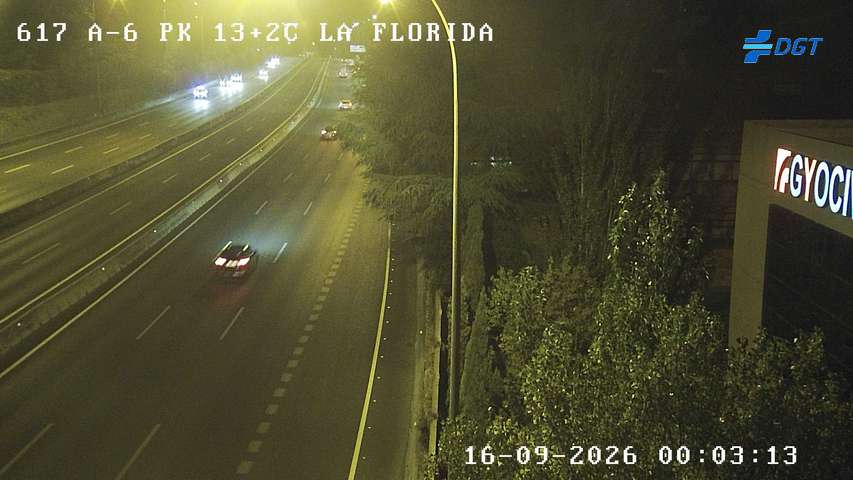 Imagen cámara A-6 Madrid Kilómetro 13,2