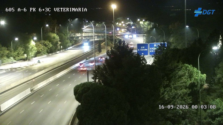 Imagen cámara A-6 Madrid Kilómetro 6,3