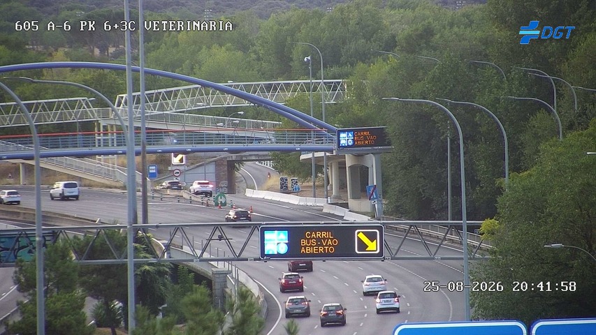 Cámara A-6 Provincia de Madrid KM 6,3
