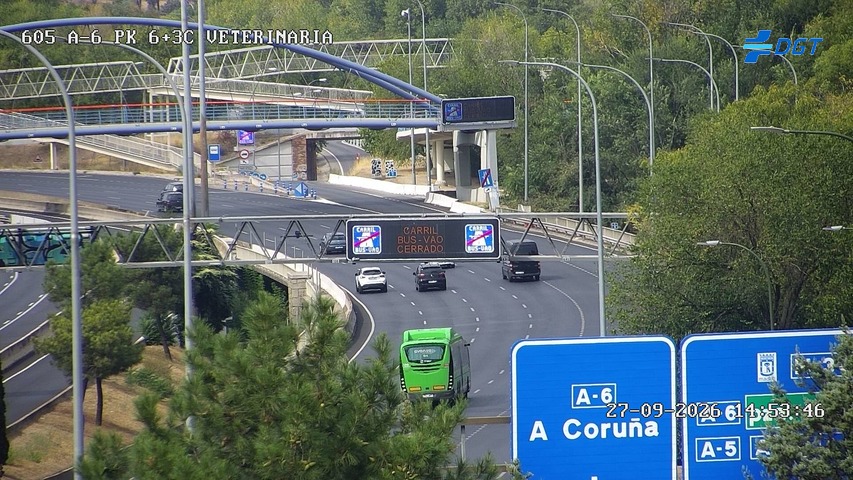 Cámara A-6 Provincia de Madrid KM 6,3