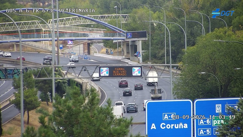 Cámara A-6 Provincia de Madrid KM 6,3