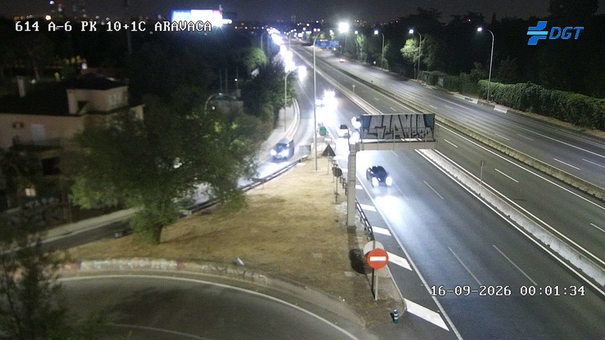 Imagen cámara A-6 Madrid Kilómetro 10,1