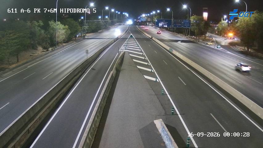 Imagen cámara A-6 Madrid Kilómetro 7,6