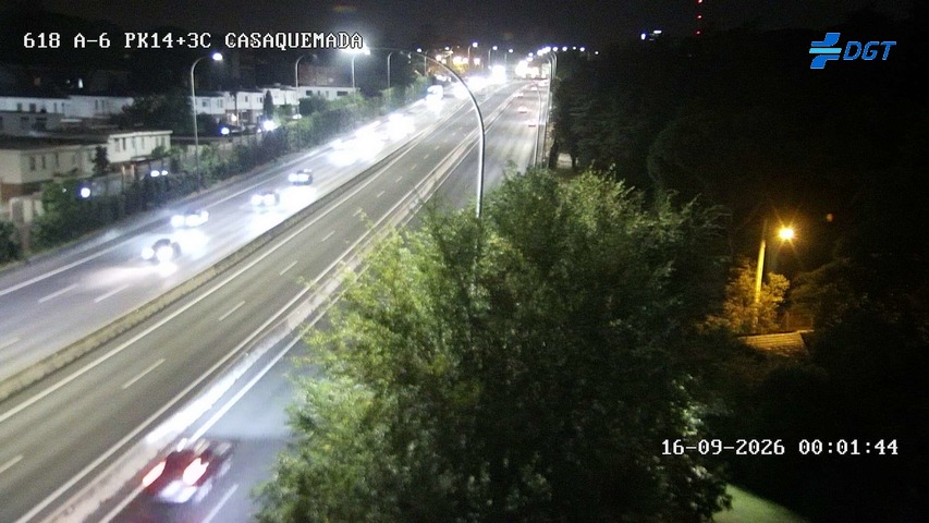 Imagen cámara A-6 Madrid Kilómetro 14,3
