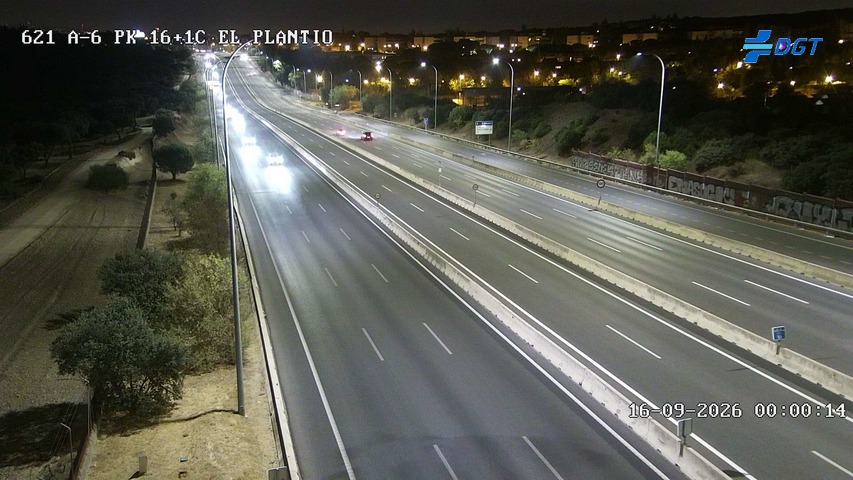 Imagen cámara A-6 Madrid Kilómetro 16,1