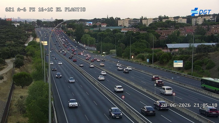 Cámara A-6 Provincia de Madrid KM 16,1