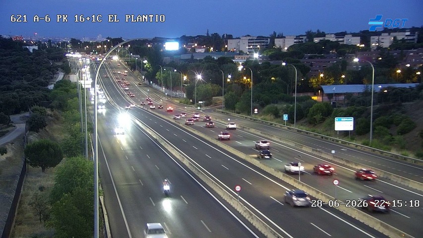 Cámara A-6 Provincia de Madrid KM 16,1