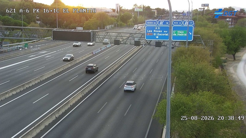 Cámara A-6 Provincia de Madrid KM 16,1