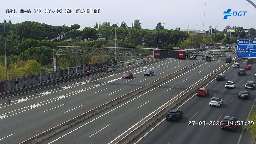 Cámara A-6 Provincia de Madrid KM 16,1