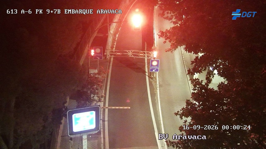 Imagen cámara A-6 Madrid Kilómetro 9,7