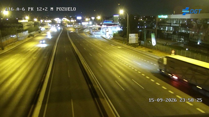 Imagen cámara A-6 Madrid Kilómetro 12,4