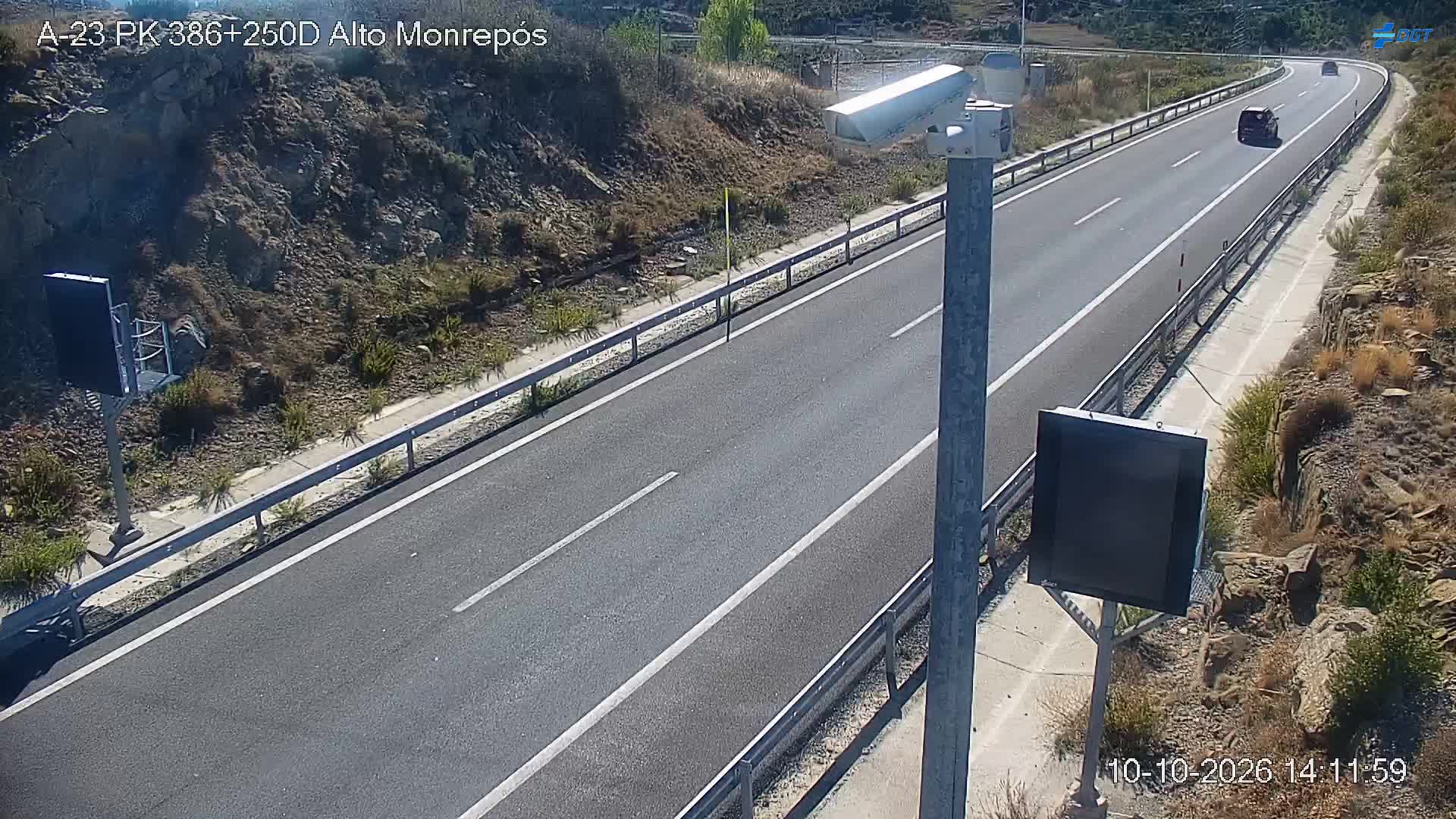 Cámara de tráfico en la A-23, km 386.25