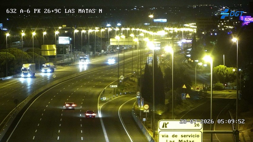 Cámara A-6 Provincia de Madrid KM 26,9