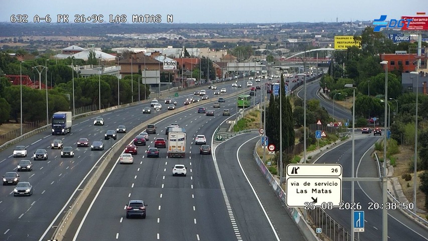 Cámara A-6 Provincia de Madrid KM 26,9