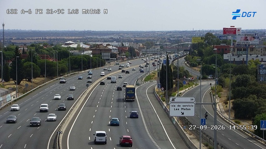 Cámara A-6 Provincia de Madrid KM 26,9